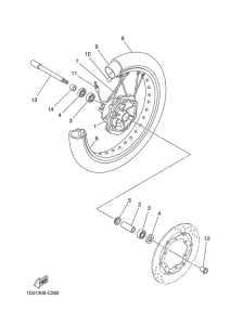  Переднее колесо