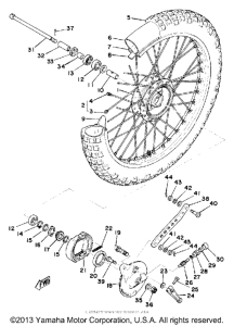 TY175C Переднее колесо