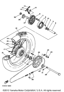 XT225JC Переднее колесо