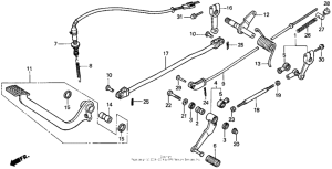 VT1100C Vt1100c pedal 97