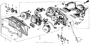 GL1500 Combination meter set 90