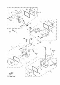 YW125 Проблесковый световой сигнал