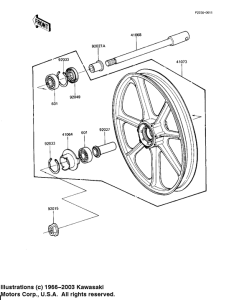 KZ1100 Front wheel / hub