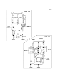 EX250 Болты крепления картера