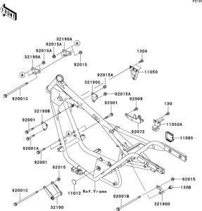 BN125 Рама ,крепежные детали