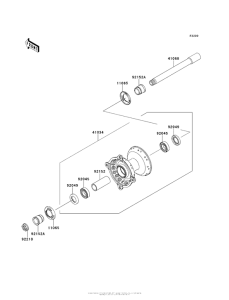  Переднее колесо