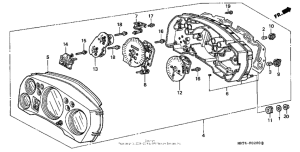 CBR1100XX Speedometer 97-00
