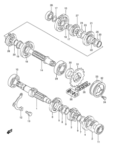 DR650 Трансмиссия