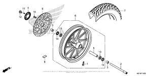 CMX300 Переднее колесо