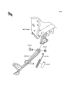 ZR1000 Подножка