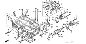 CB125T Головка цилиндров
