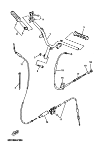 YN50 Рулевой рычаг и кабель