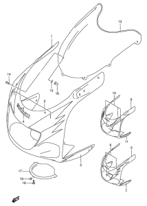 GSX-R750 Cowling body