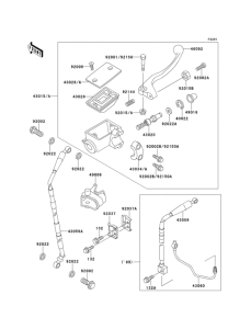 KX500 Главный тормозной цилиндр