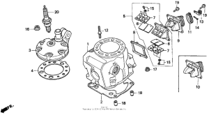 CR250R Головка цилиндров