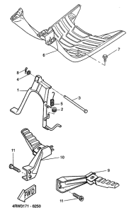 CW50 Подножки