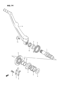 RMX250 Ножной стартер