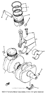 XS400H Коленчатый вал и Поршень