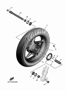 XP530D-A Переднее колесо