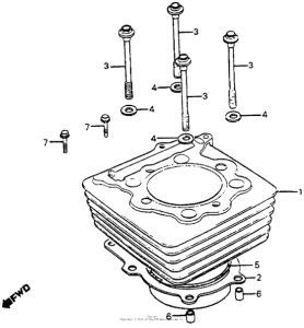 XR350R Цилиндры