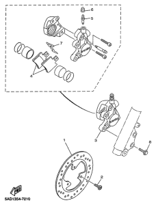YN50R Передний суппорт