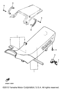 XT600EDC Сиденье