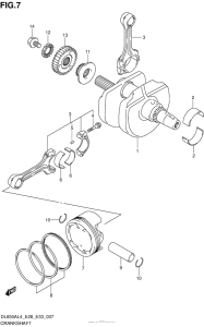 DL650 (ABS) Коленвал