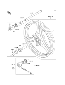 EX500 Переднее колесо