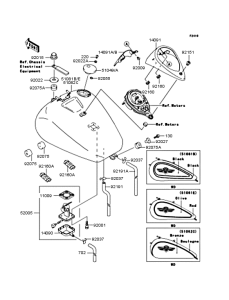 VN1500 Топливный бак