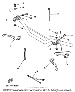 YZ80N Handle switch-lever