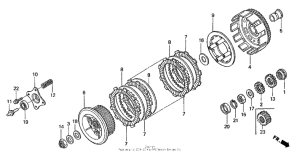 XR250R Сцепление