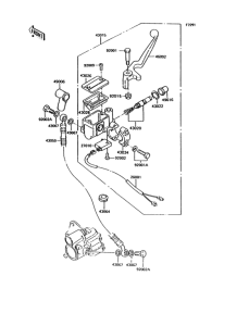 KH125 Главный тормозной цилиндр