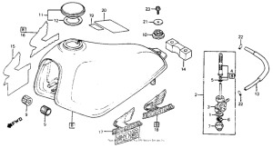 XL80S Fuel tank 83-85