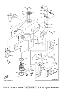 FZ6RYL Топливный бак