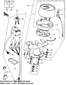 KE100 Meters / ignition switch