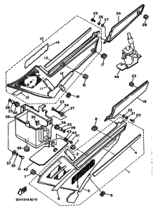 FJ1200 FJ1200W Боковая крышка