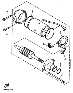 XVZ13DA Стартерный мотор