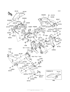 KLE650 Обтекатели