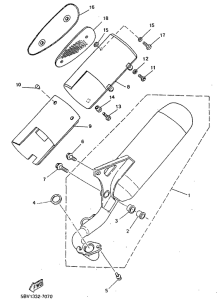 YN50R Выхлопная система