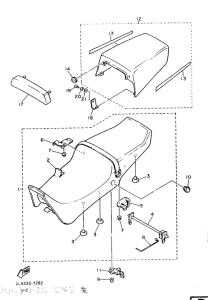 FZR1000 Сиденье