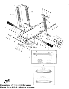 C2 Swing arm / shock absorbers