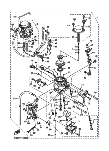 XVS1100ATL XVS1100ATLS Carburetor assy