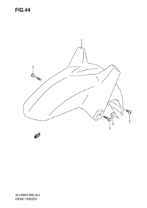 DL1000 Переднее крыло