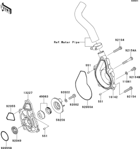 EX650 Водяной насос