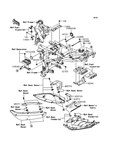ER650 Рама ,крепежные детали