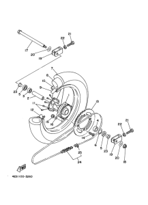 YZ85R Переднее колесо