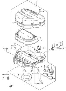 GSX-R600 Воздухоочиститель
