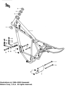 KX400 Frame / frame fittings
