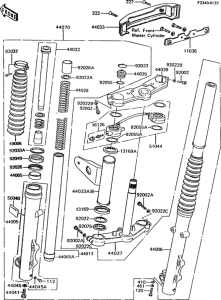 Z750 Front fork(1 / 2)