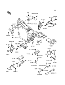 ZR1100 Рама ,крепежные детали